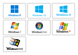 MicrosoftWindows 11, Windows 10, Windows 8, Windows 7, Windows Vista, and Windows XP